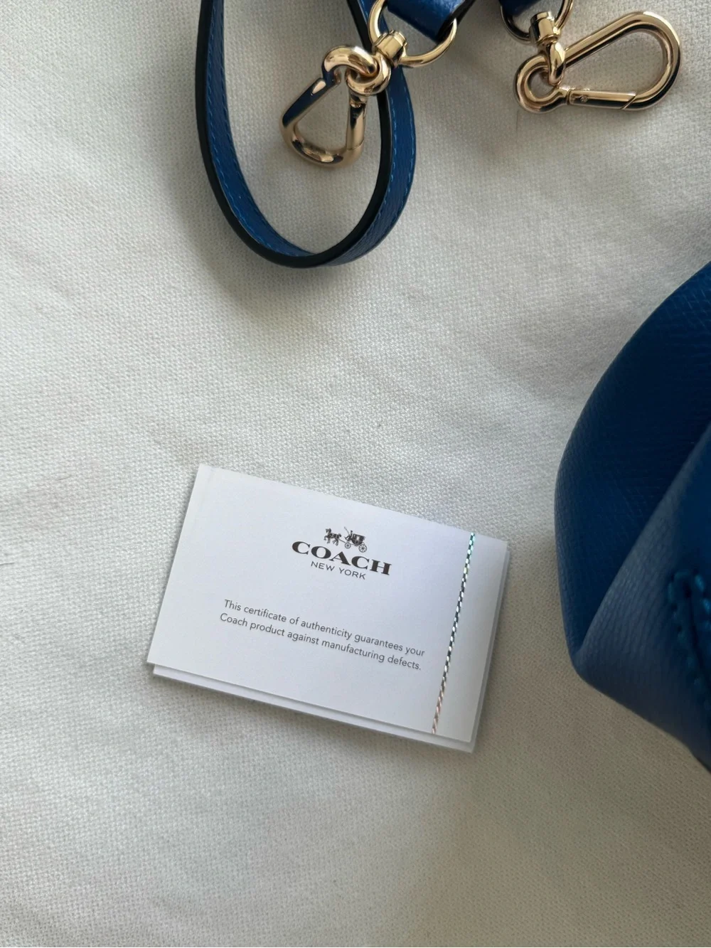Like New Royal Blue Vintage Coach Bag